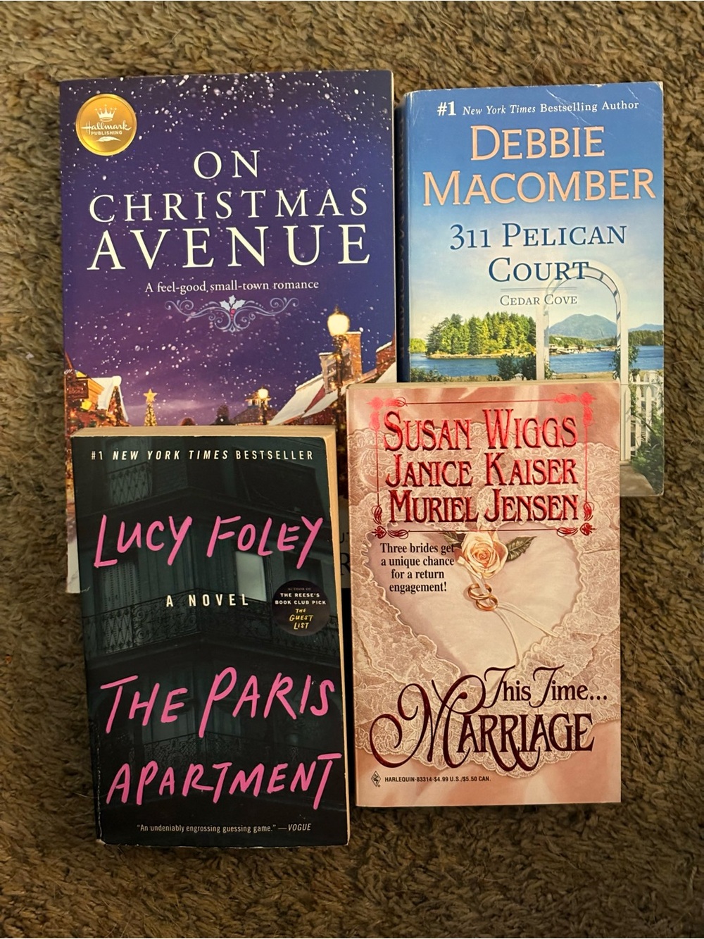 Assorted Paperback Romance & Fiction Book Set - Mixed Authors. GUC.